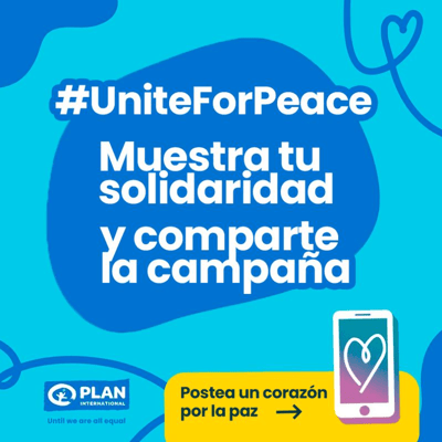 #Uniteforpeace unidos por la paz postea un corazón por la paz